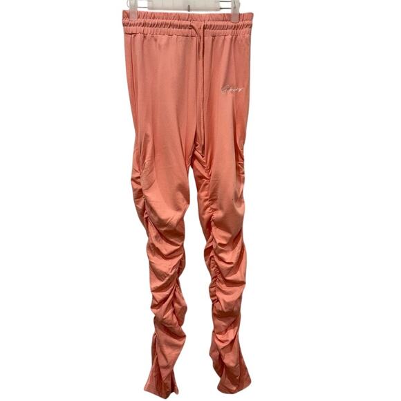SOLEBOY Coral Pink Joggers Sweatpants - Size L‎ - Picture 1 of 7